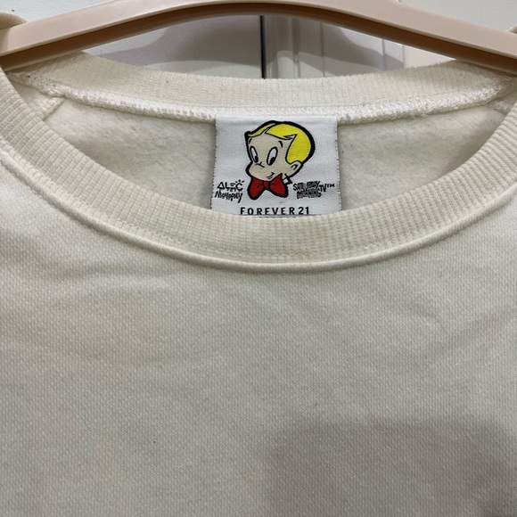 Alec Monopoly x Forever 21 White Crewneck Sweatshirt Size Small - Picture 4 of 6